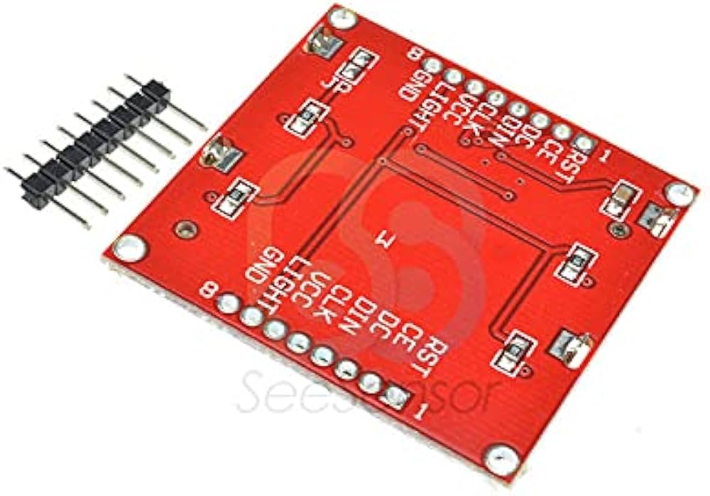 Nokia Lcd 5110 LCD Display Module Red Baseboard White Backlight Adapter