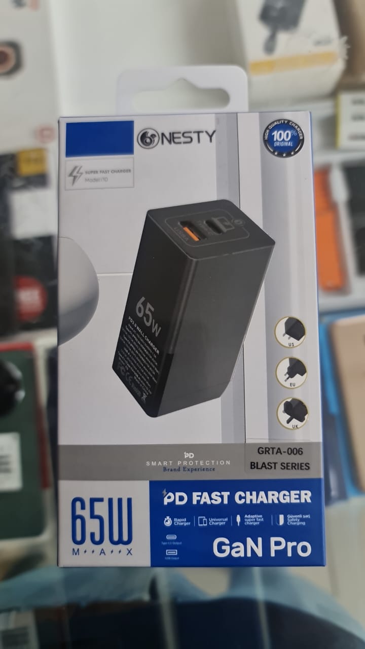 ONESTY GaN Pro 65W PD Fast Charger | Blast Series (Model: GRTA-006)