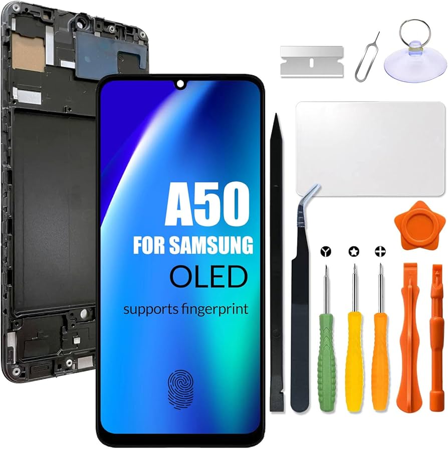 Samsung A50 LCD Oled With Finger Print for Samsung A50 LCD