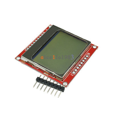 Nokia Lcd 5110 LCD Display Module Red Baseboard White Backlight Adapter